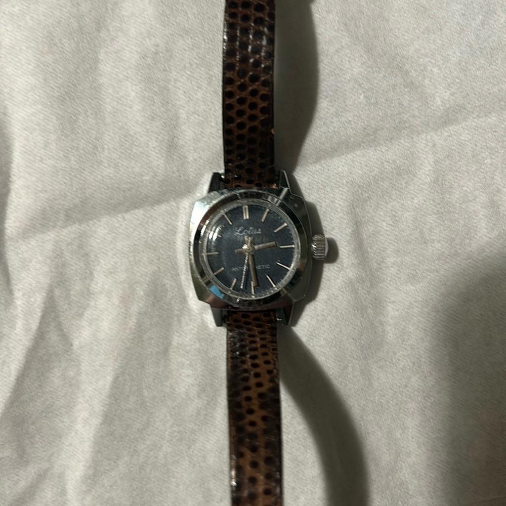 Lotus Blue Dial Ladies’ Mechanical Watch